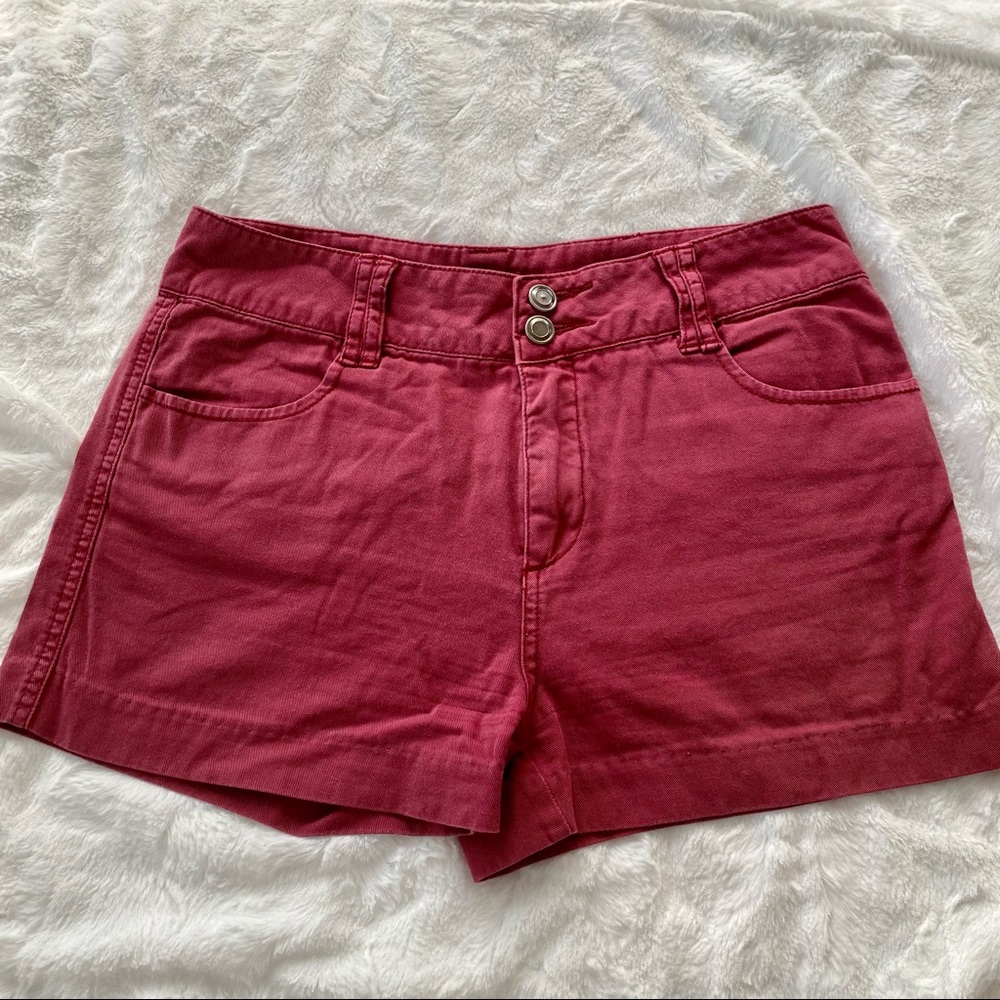 Urban Outfitters Red Denim high-waisted shorts